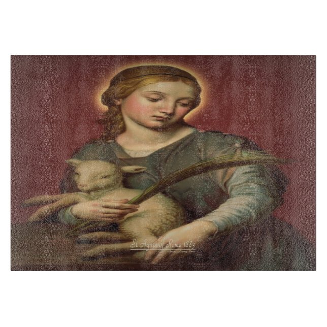 Tabla De Cortar Santa Inés de Roma (Anverso)