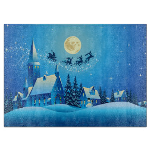 Tabla De Cortar Santa y Sleigh