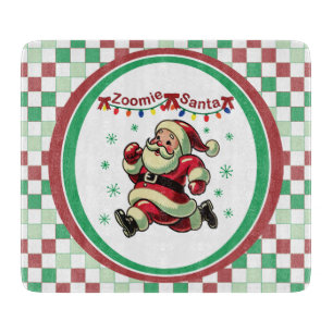 Tabla De Cortar Santa Zoomie Navidad