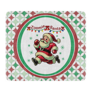 Tabla De Cortar Santa Zoomie Navidad