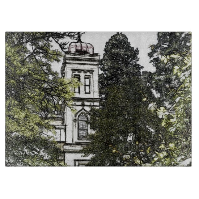 Tabla De Cortar Santuario entre los árboles (Anverso)