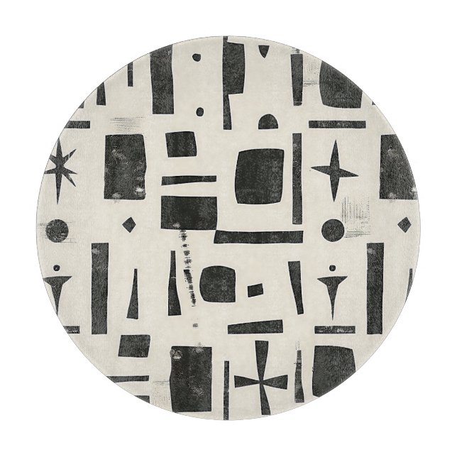 Tabla De Cortar Scandi Motif No. 4 | (Anverso)