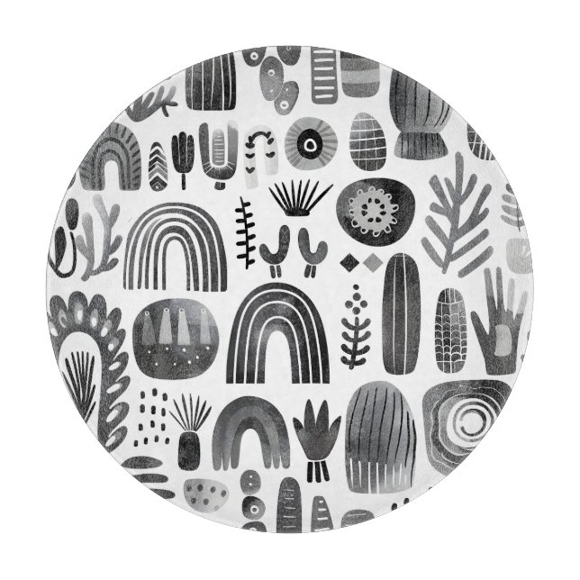 Tabla De Cortar Scandi Motif No. 5 | (Anverso)