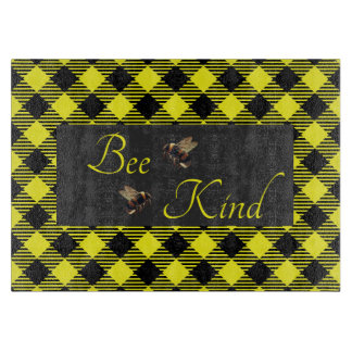 Tabla De Cortar "Sé Amable" Gingham