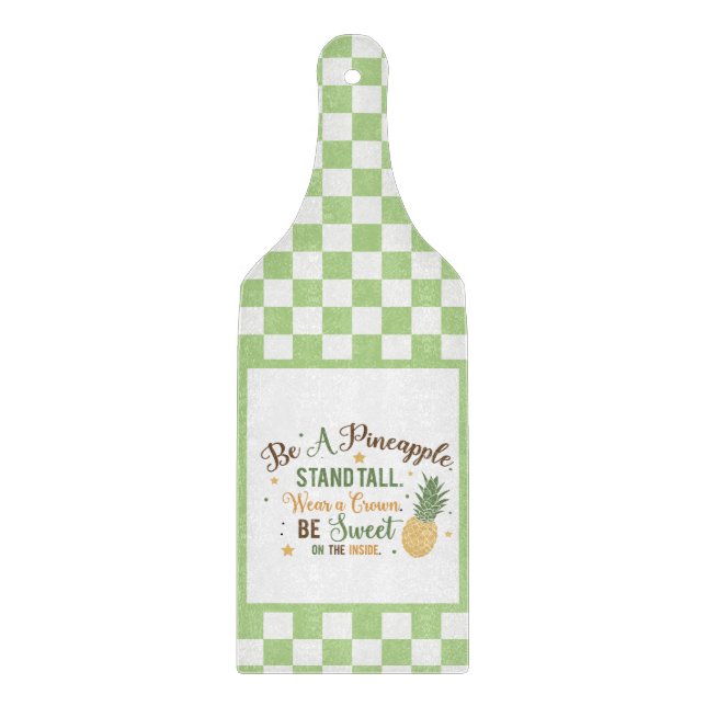 Tabla De Cortar Sé una palabra de arte de piña (Anverso)