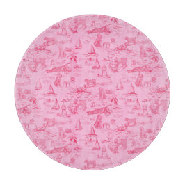 Tabla De Cortar Sea Dog Toile Pink 