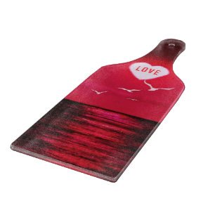 Tabla De Cortar Sea Sunset Cutting Board Love Heart Romantic