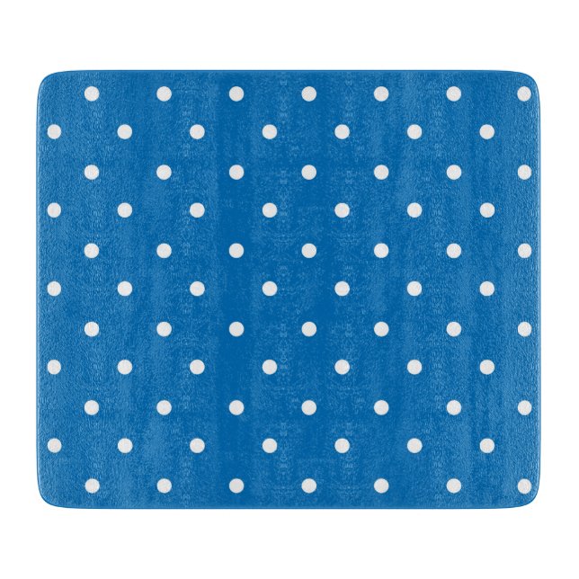 Tabla De Cortar Seamless blue background polka dot pattern  (Anverso)