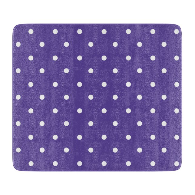 Tabla De Cortar Seamless  medium purple polka dot pattern (Anverso)