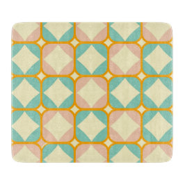 Tabla De Cortar Seamless retro pattern with rounded squares