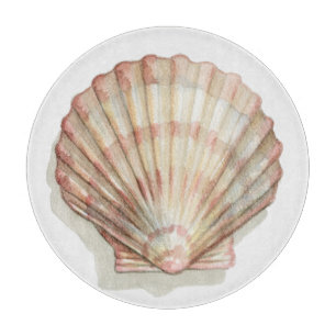 Tabla De Cortar Seashell rosado y poner crema