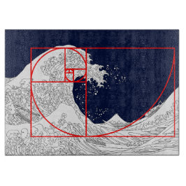 Tabla De Cortar Secuencia Fibonacci y la gran ola
