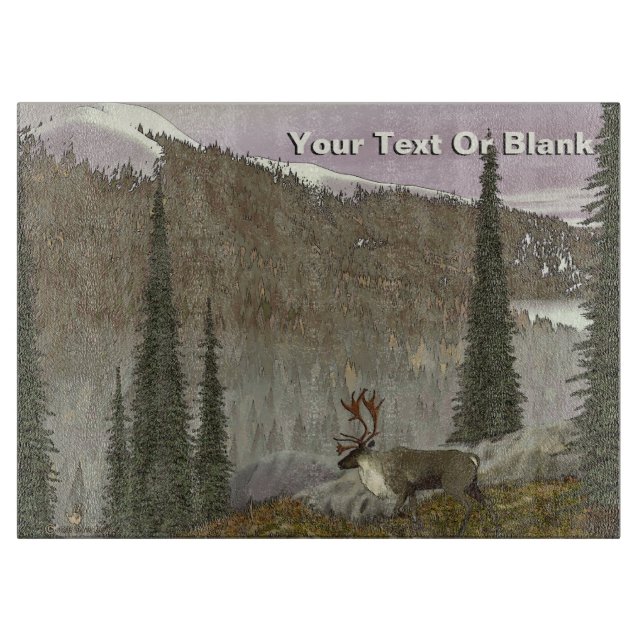 Tabla De Cortar Selkirks Caribou (Anverso)