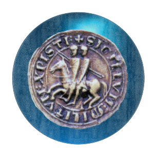 Tabla De Cortar SELLO DE LA PLANTILLA DE KNIGHTS Gem azul