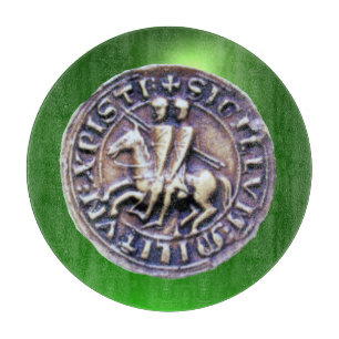 Tabla De Cortar SELLO DE LA PLANTILLA DE KNIGHTS verde