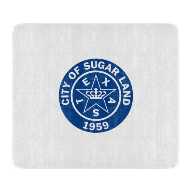 Tabla De Cortar Sello de tierras azucareras (Texas) (Anverso)