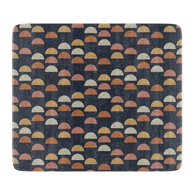 Tabla De Cortar Semi modelo geométrico del círculo (Anverso)