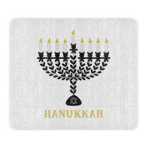 Tabla De Cortar Sencilla Menorá del Festival de las Luces Hanukkah