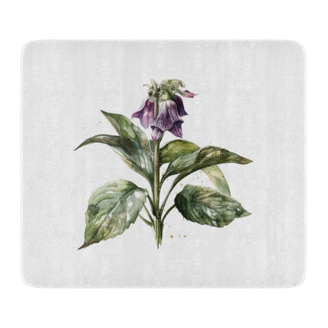 Tabla De Cortar Serene Watercolor Comfrey (Anverso)