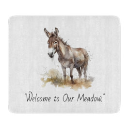 Tabla De Cortar Serenidad de burro encantador, personalizado