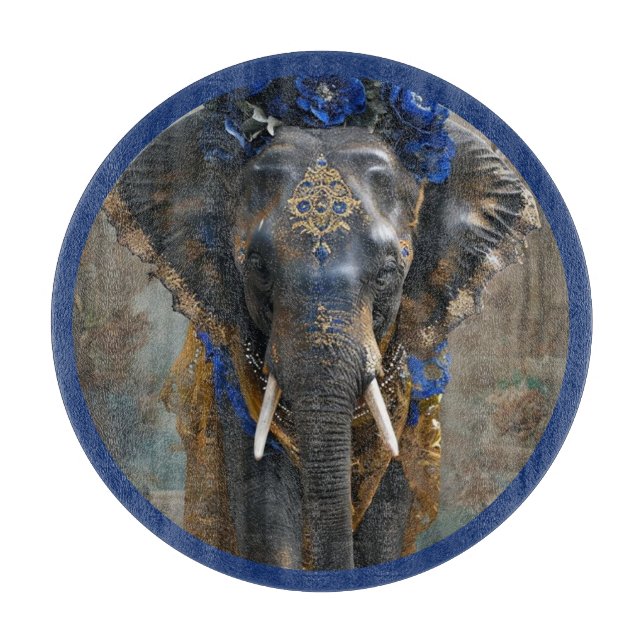 Tabla De Cortar Serenidad del colmillo floral (Anverso)