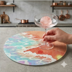 Tabla De Cortar Serenidad junto al mar