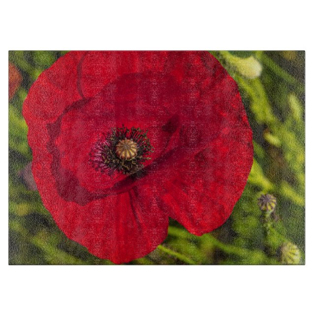 Tabla De Cortar Serie de amapola #2 (Anverso)