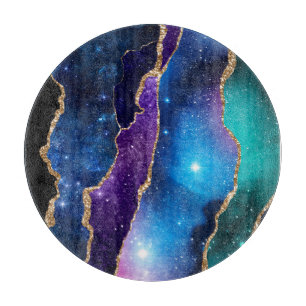 Tabla De Cortar Serie Galaxy Agate Diseño 13