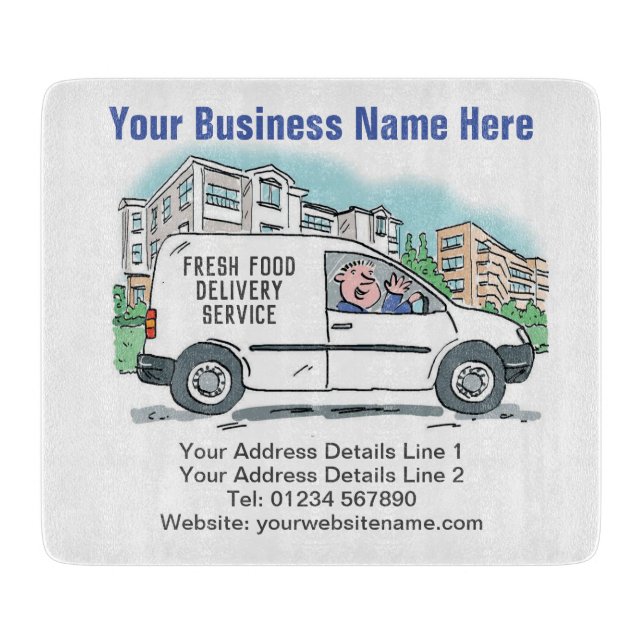 Tabla De Cortar Servicio de entrega de alimentos frescos (Anverso)