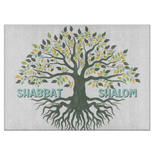 Tabla De Cortar Shabbat Shalom Tree of Life Challah