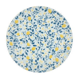 Tabla De Cortar Shabby Chic Serie Floral de Limón Diseño #3