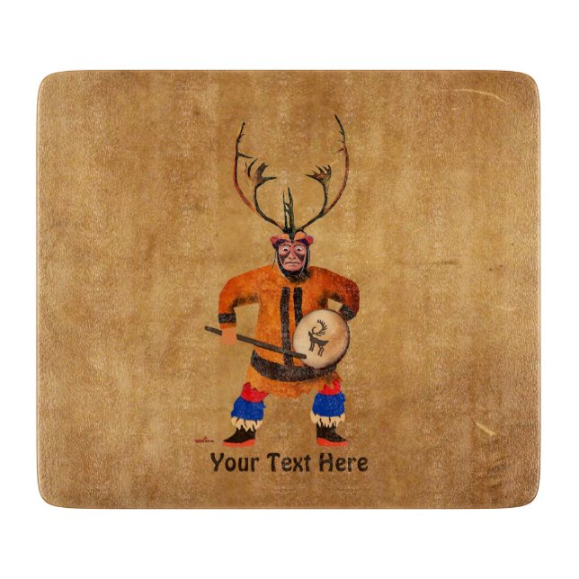 Tabla De Cortar Shaman tamborilero (Anverso)