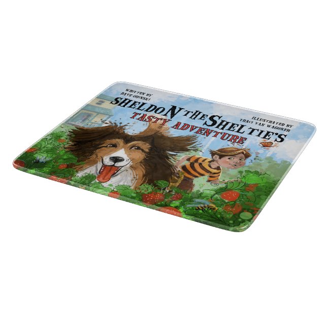 Tabla De Cortar Sheldon the Sheltie (Borde)