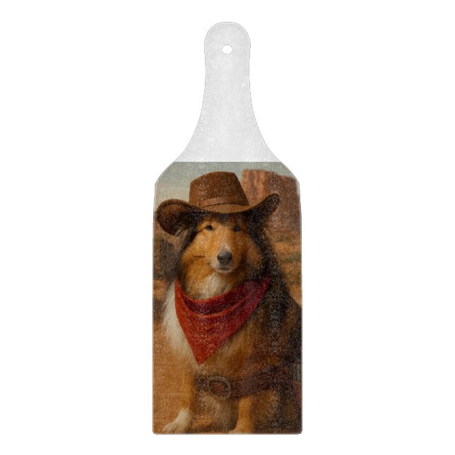 Tabla De Cortar Sheltie Occidental (Anverso)