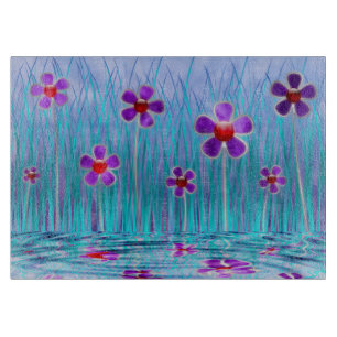 Tabla De Cortar Shy Daisies Cutting Board
