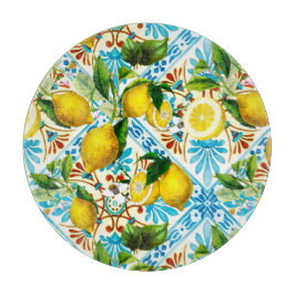 Tabla De Cortar Sicilian style,summer art ,lemons