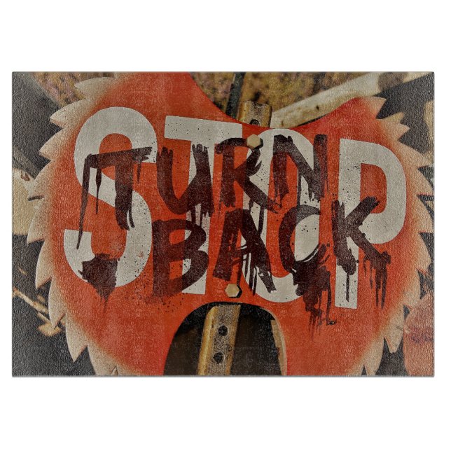 Tabla De Cortar Sierra de terror de Halloween (Anverso)