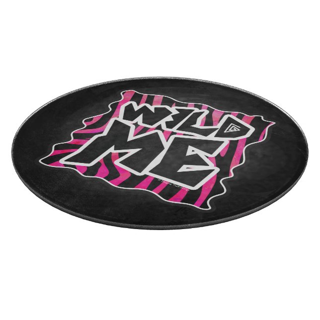 Tabla De Cortar Silhouette Black and Hot Pink Zebra (Borde)