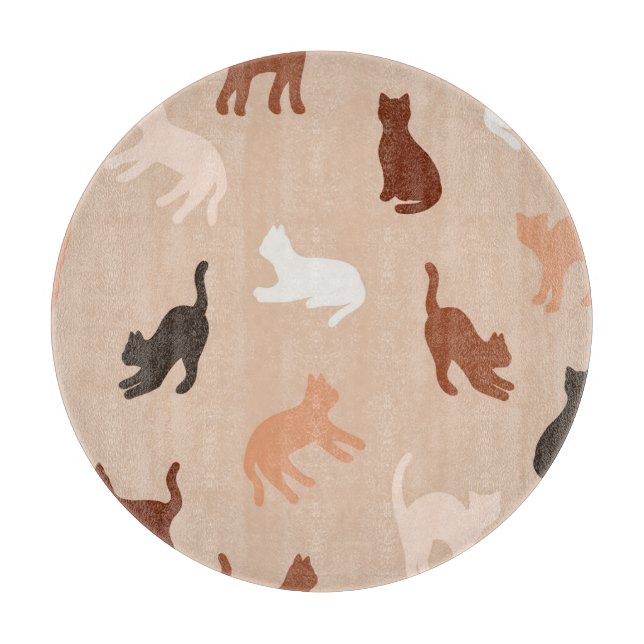 Tabla De Cortar Silhouette de gato (Anverso)