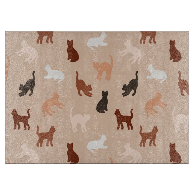 Tabla De Cortar Silhouette de gato (Anverso)