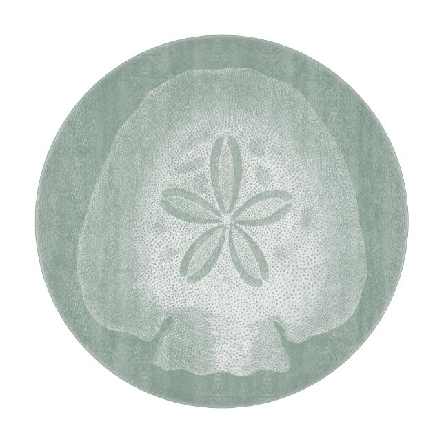 Tabla De Cortar Silhouette Sand Dollar (Anverso)