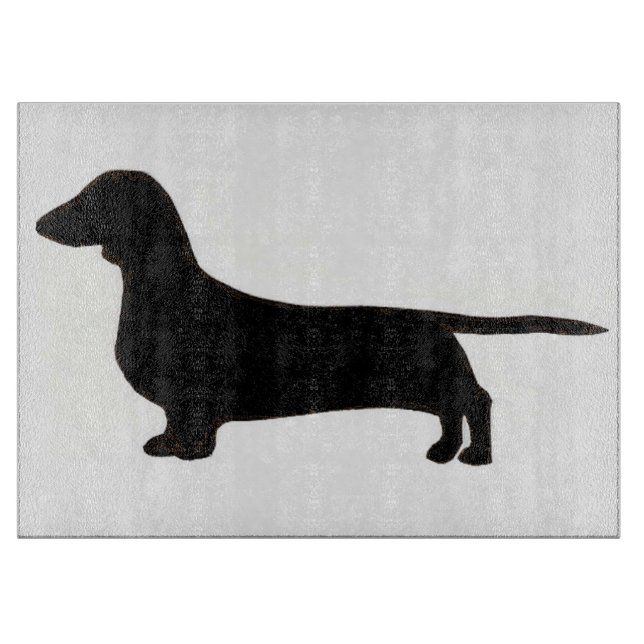 Tabla De Cortar silo black.png del dachshund (Anverso)