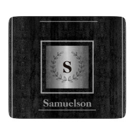 Tabla De Cortar  Silver-Embellished Personalized Cutting Board
