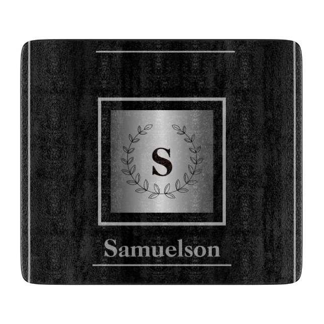 Tabla De Cortar  Silver-Embellished Personalized Cutting Board (Anverso)