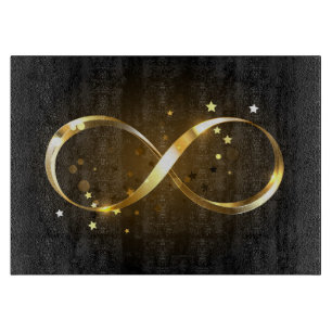 Tabla De Cortar Símbolo de infinito dorado