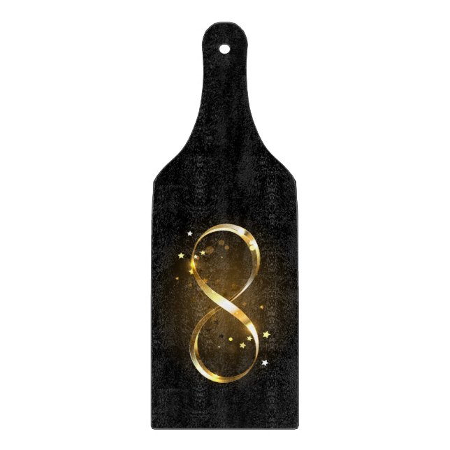 Tabla De Cortar Símbolo de infinito dorado (Anverso)