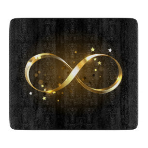 Tabla De Cortar Símbolo de infinito dorado