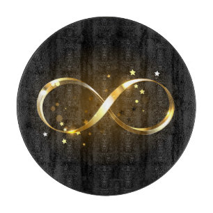 Tabla De Cortar Símbolo de infinito dorado