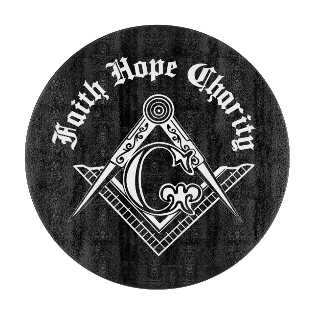 Tabla De Cortar Símbolo de masonería (Anverso)