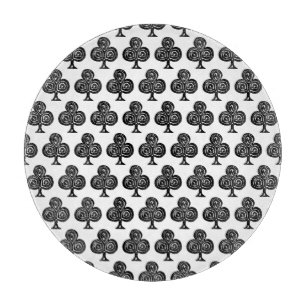 Tabla De Cortar Símbolo de tarjeta de reproducción negra forma de